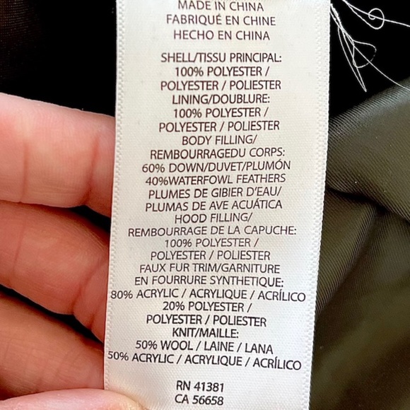 LAUREN RALPH LAUREN Toggle Puffer Down Coat Army Green - Picture 10 of 10